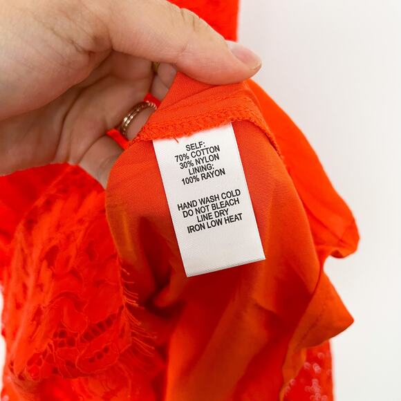 NWT Lulus One Wish Orange Lace Sleeveless Midi Dress Size Extra Large - Picture 10 of 12